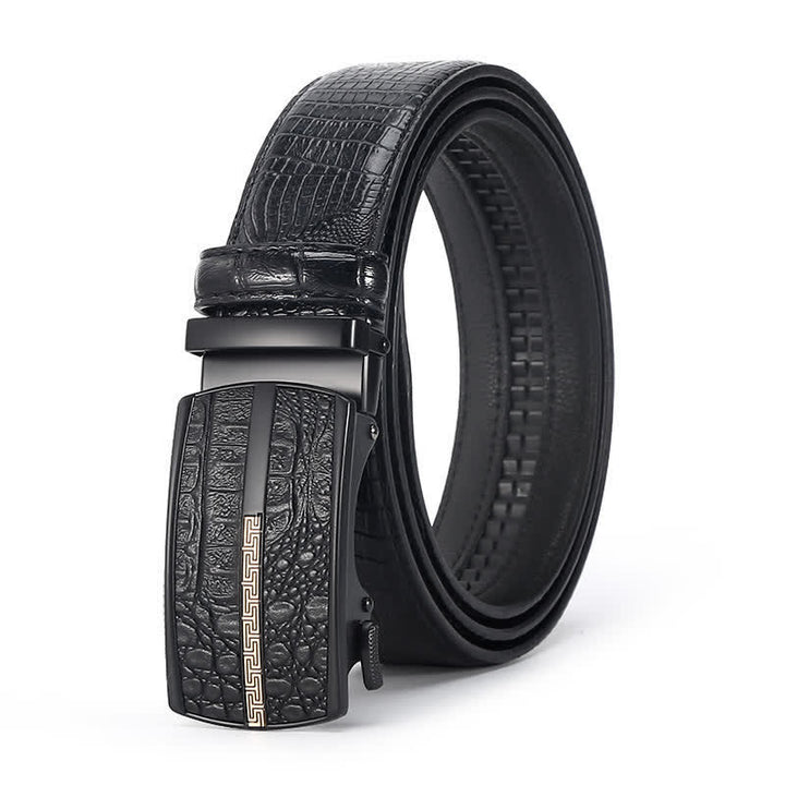 Men's Luxury Crocodile Skin Pattern Leather Belt - Style #13 - 44 - image 21
