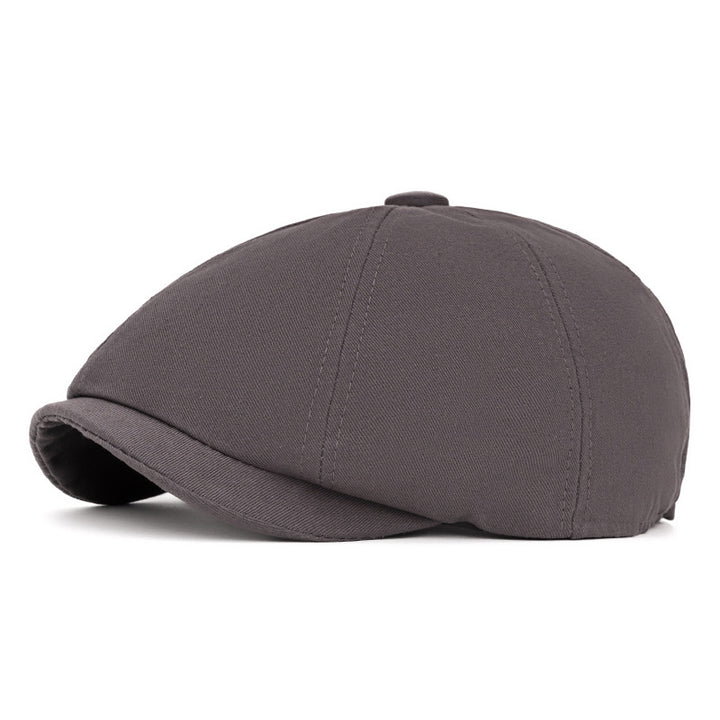 Spring & Summer British Retro Octagonal Hat Beret - Grey - Adjustable (22 1/2"-24") - image 12