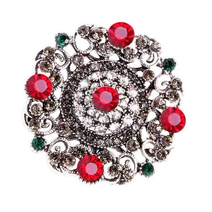 Women's Baroque Court Hollow Flower Brooch - image 2