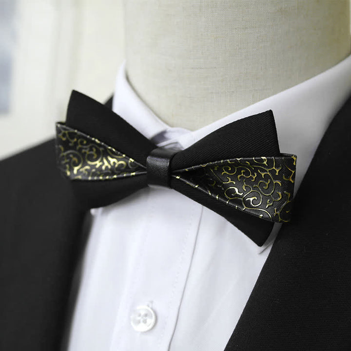 Men's Flame PU Leather Bow Tie - image 5