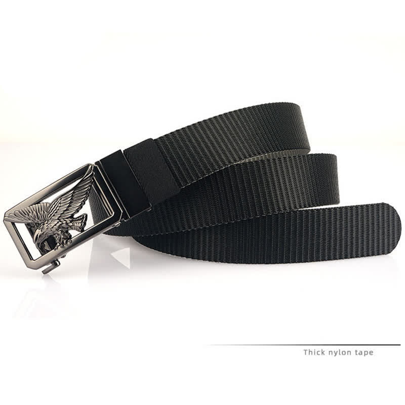 Men's Soaring Hawk Eagle Double-Sided Nylon Belt - image 6