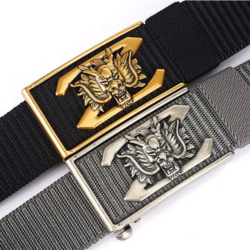 Men's Z Letter Mighty Dragon Nylon Belt - image 2