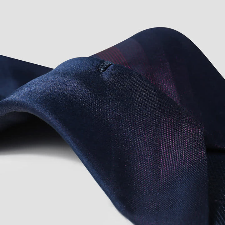 Men's Mulberry Silk Gradient Purple Necktie - image 4
