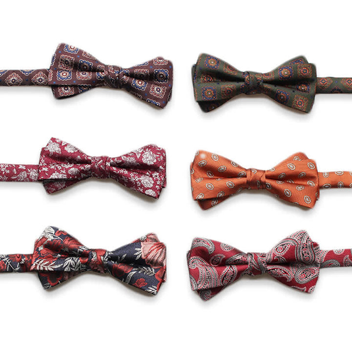 Men's Multi Styles Floral Printed Prom Bow Tie - image 0