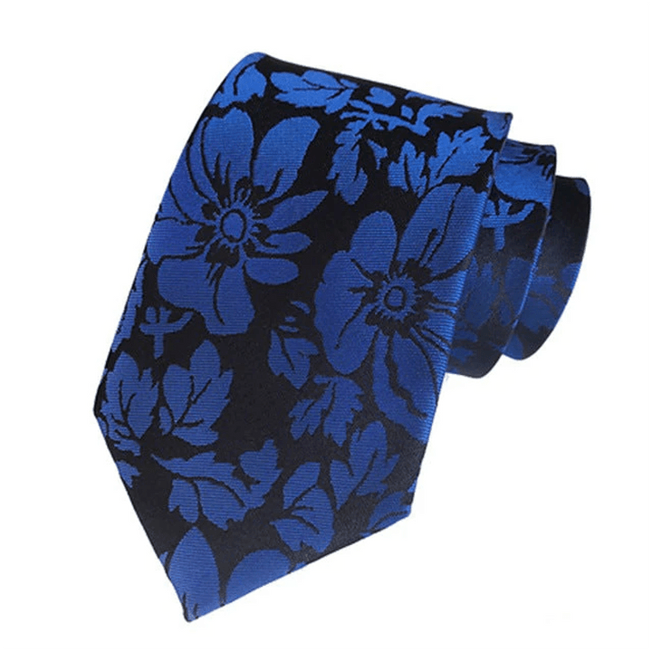 2Pcs Men's Garden Leaves Floral Necktie Set - image 3