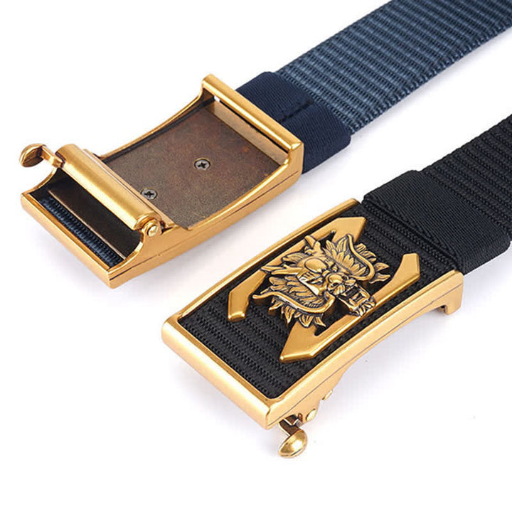 Men's Z Letter Mighty Dragon Nylon Belt - image 3