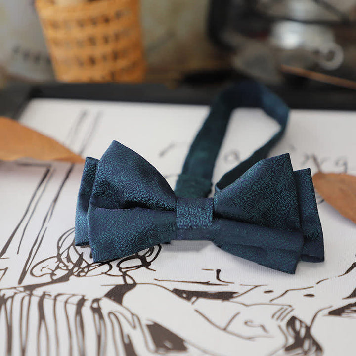 Men's Stylish Striped Dots Bow Tie - Style #10 - image 14