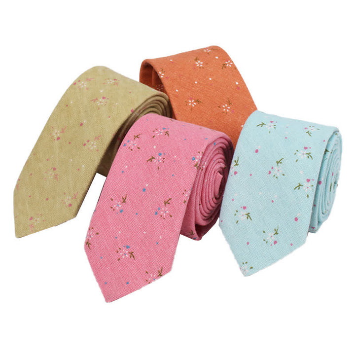 Men's Elegant Floral Skinny Necktie - image 0