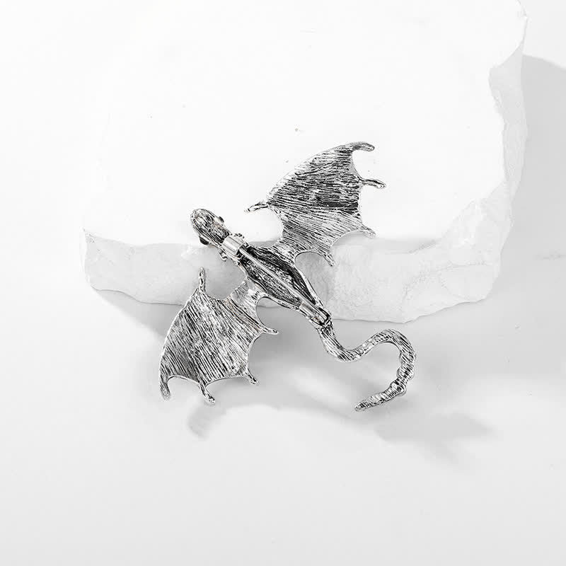 Unisex Legand Flying Dragon Brooch - image 4