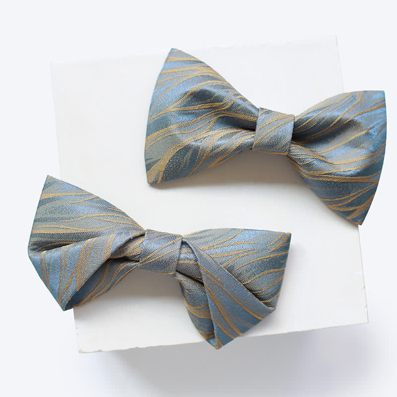 Men's Grayish Blue Spring Breeze Bow Tie - image 0