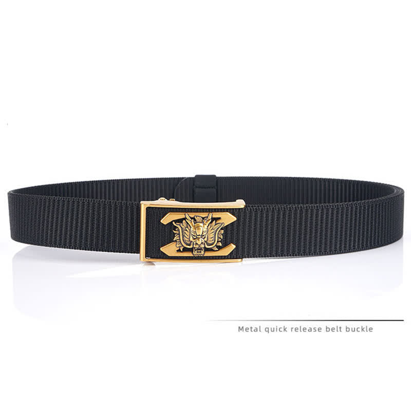 Men's Z Letter Mighty Dragon Nylon Belt - image 6