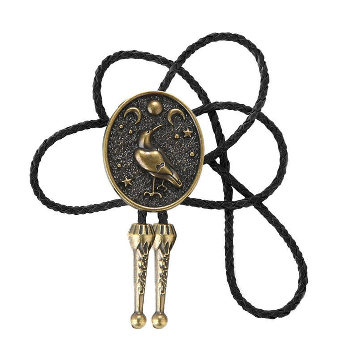 Simple Stars Moon Trendy Bird Bolo Tie - image 2