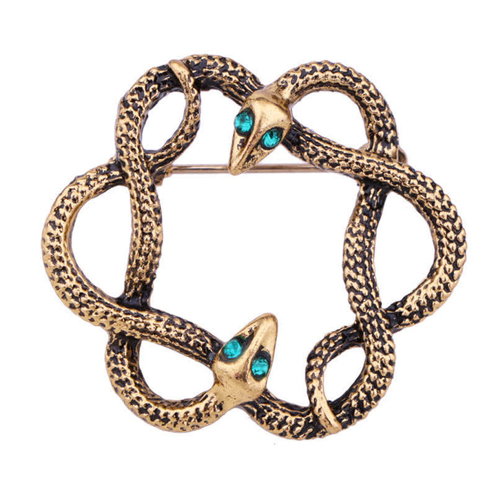 Men's Bending Creep Cobra Snake Brooch - image 4