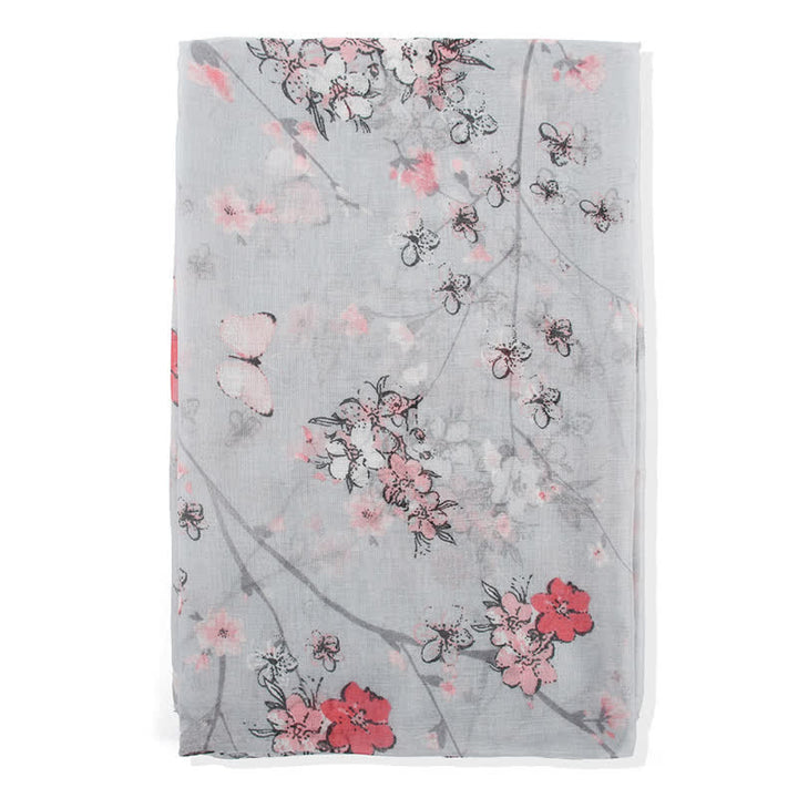 Women's Elegant Vibrant Floral Long Wrap Scarf - image 9