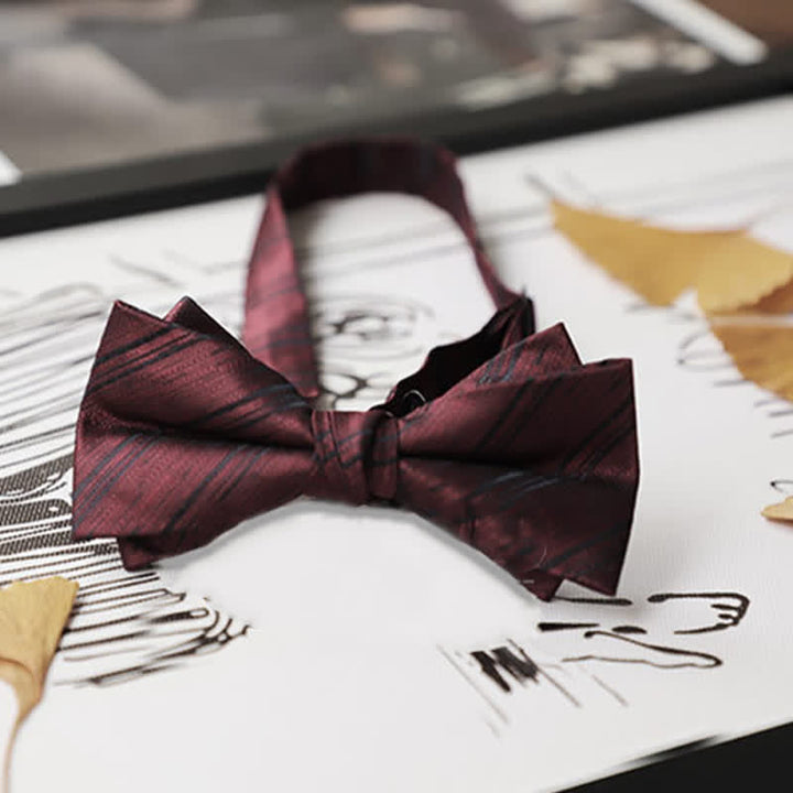 Men's Burgundy Series Gentleman Bow Tie - image 9
