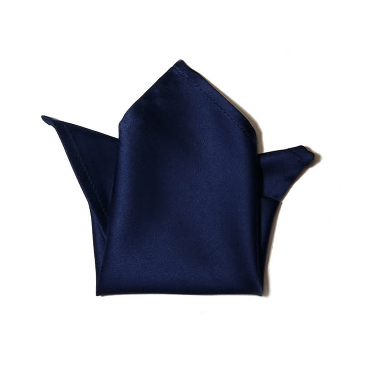 Men's Sparkling Glitter Bow Tie Pocket Square - Navy - Pocket Square - image 3