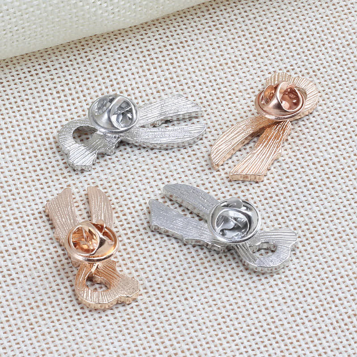 Women's Puppy Pawprint Ribbon Brooch - image 2