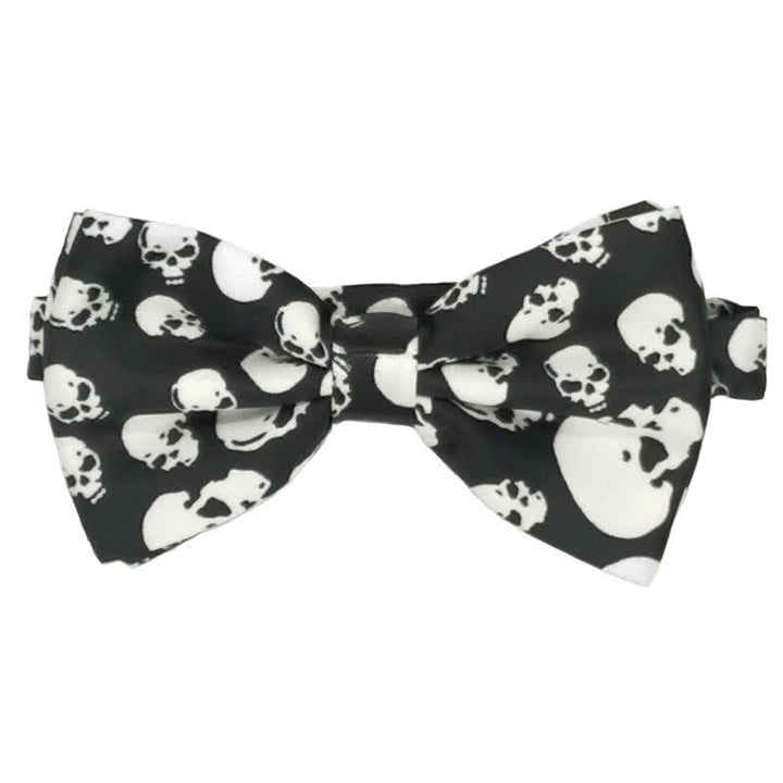 Men's Halloween Blood Splattered Skull Bow Tie - Style #4 - image 4