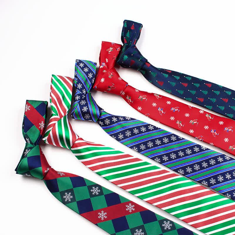 Men's Novelty Christmas Santa Vibe Element Necktie - image 0