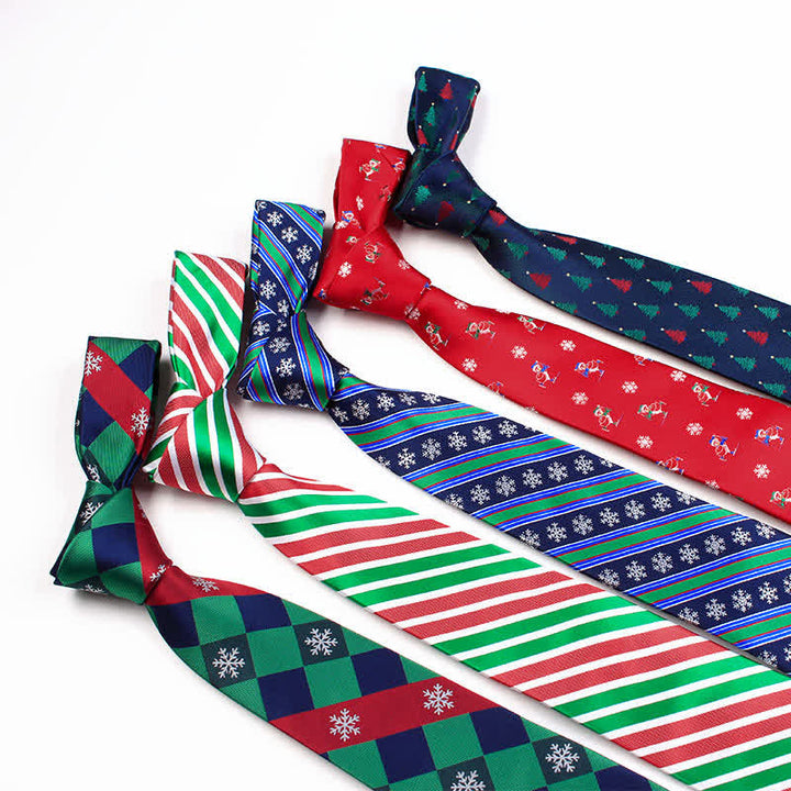 Men's Novelty Christmas Santa Vibe Element Necktie - image 0