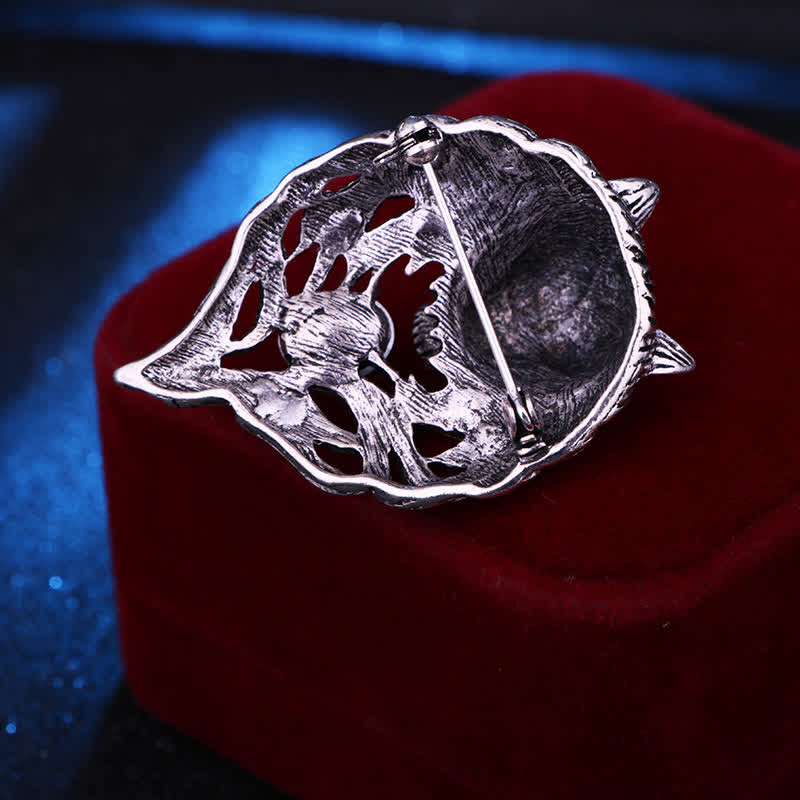Men's Legend Wolf Head Brooch - image 3