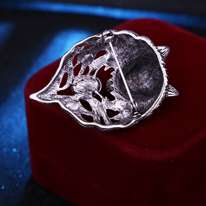 Men's Legend Wolf Head Brooch - image 3