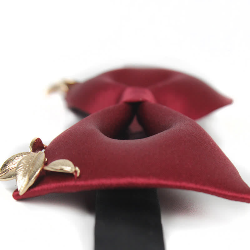 Men's Leaves Garden Wedding Bow Tie - image 9