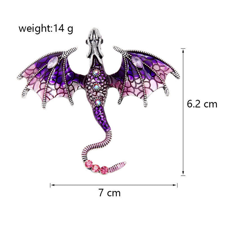 Unisex Legand Flying Dragon Brooch - image 5