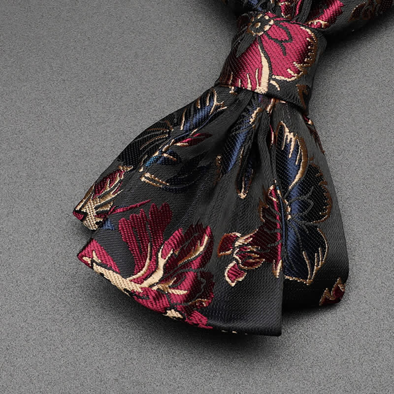 Men's Harmony Irises Cherry Blossom Floral Bow Tie - image 3