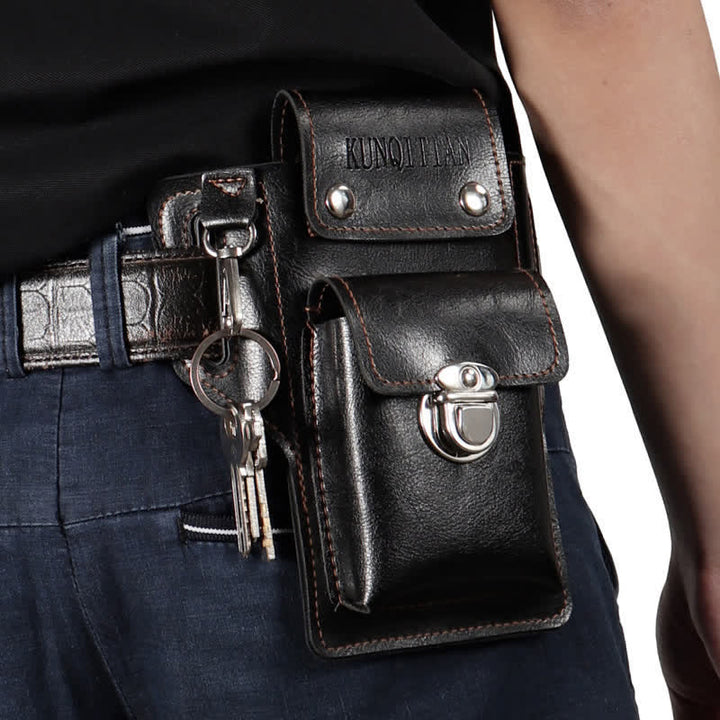 Travel Sports Multi-function Magnectic Button Belt Bag - Black - image 12
