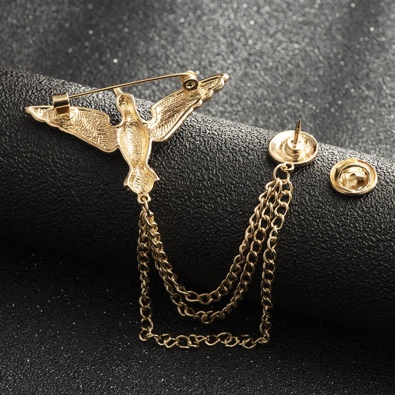 Men's Victory Bird Chain Brooch - image 3