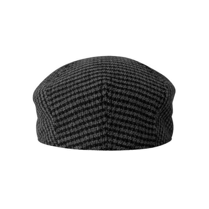 Black & Gray Houndstooth Checks Ivy Beret Cap - image 6