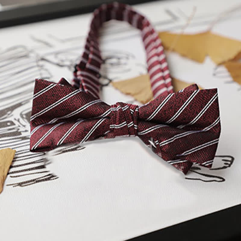 Men's Burgundy Series Gentleman Bow Tie - image 7