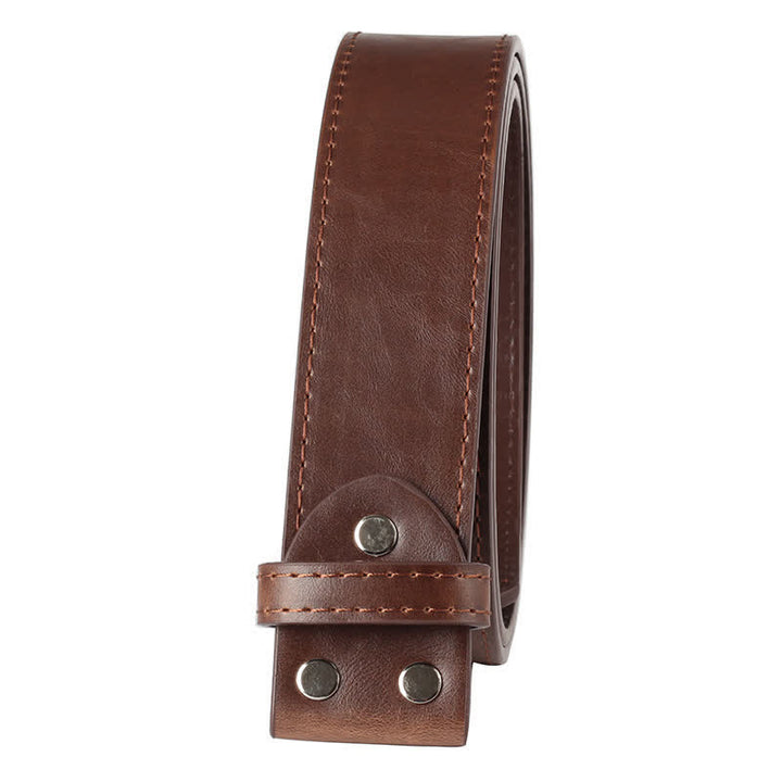 Men's DIY Elk Deer American Flag Buckle Leather Belt - image 14