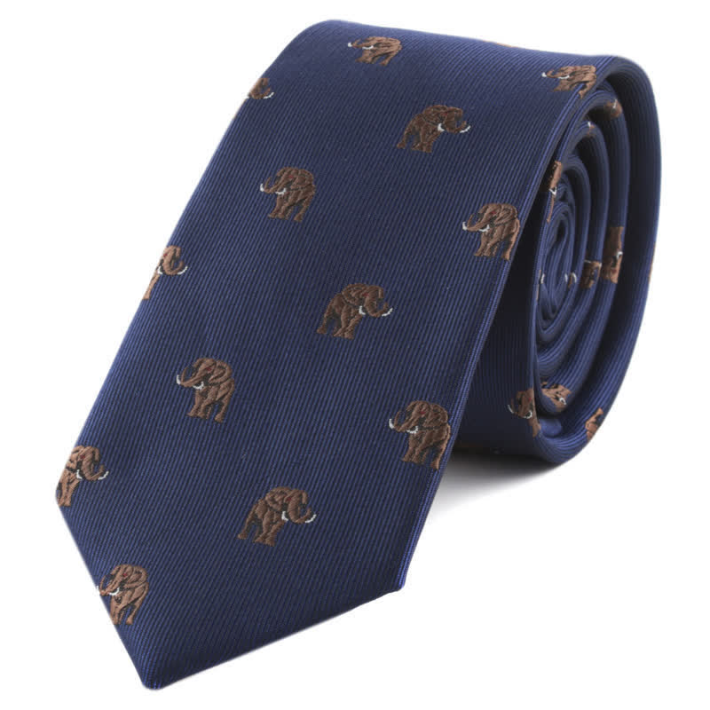 Men's Animals Poker Motifs Necktie