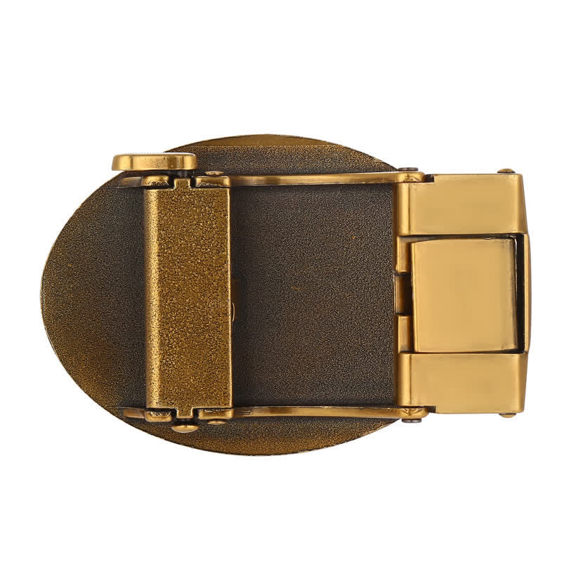 Men's DIY Snake Attitude Automatic Buckle Leather Belt - image 7
