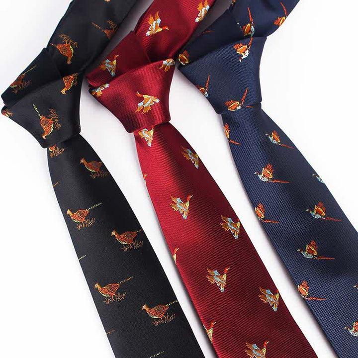 Men's Flying Bird Embroidered Necktie - image 0