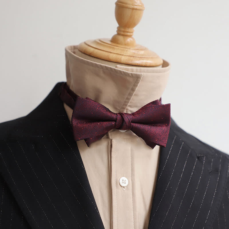 Men's Burgundy Series Gentleman Bow Tie - Style #10 - image 20