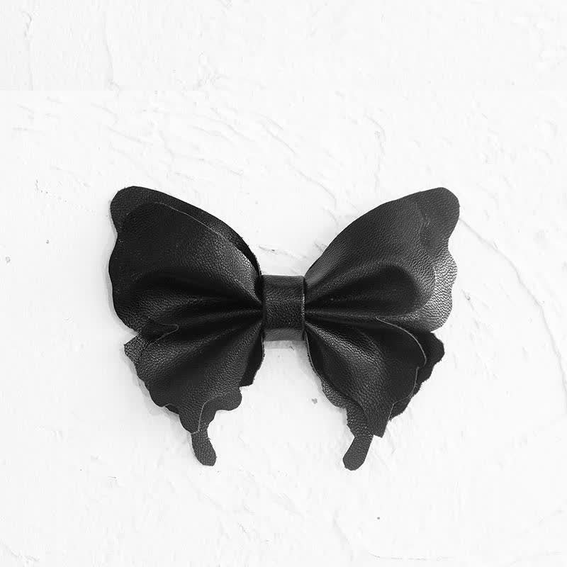 Men's Butterfly Vegetable-tanned Leather Bow Tie - image 3