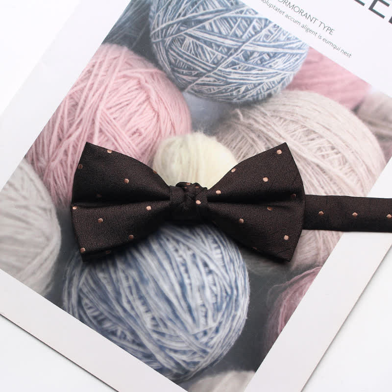 Men's Antique Yarn-dyed Jacquard Bow Tie - # 14 - image 17