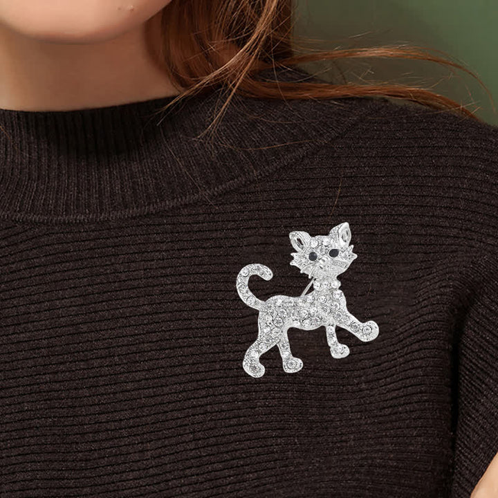 Women's Cute Kitty Cat Brooch - image 7