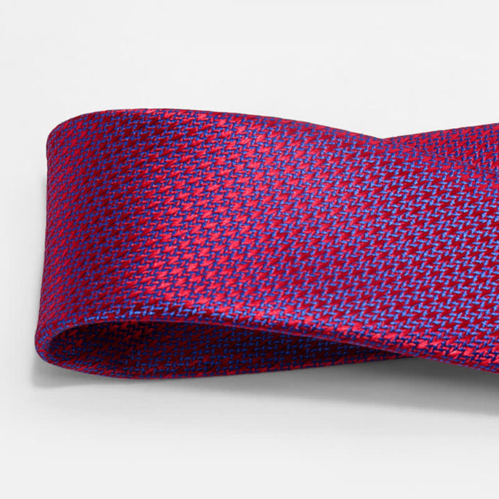 2Pcs Men's Noble Violet Red Gradient Necktie Set - image 4