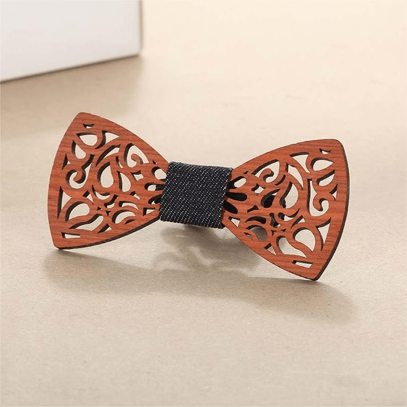 Men's Creative Funny Wooden Bow Tie - image 10