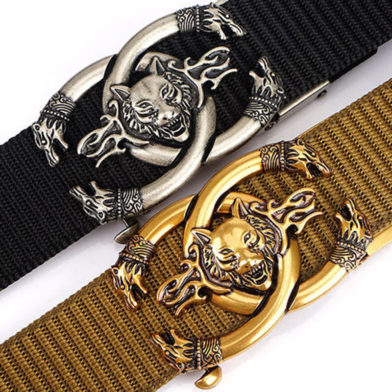 Men's Fierce Wolves In Flame Nylon Belt - image 2