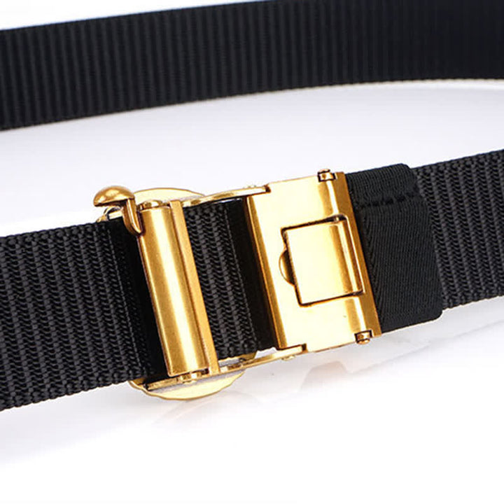 Men's Practical Lion Head Pattern Nylon Belt - image 4