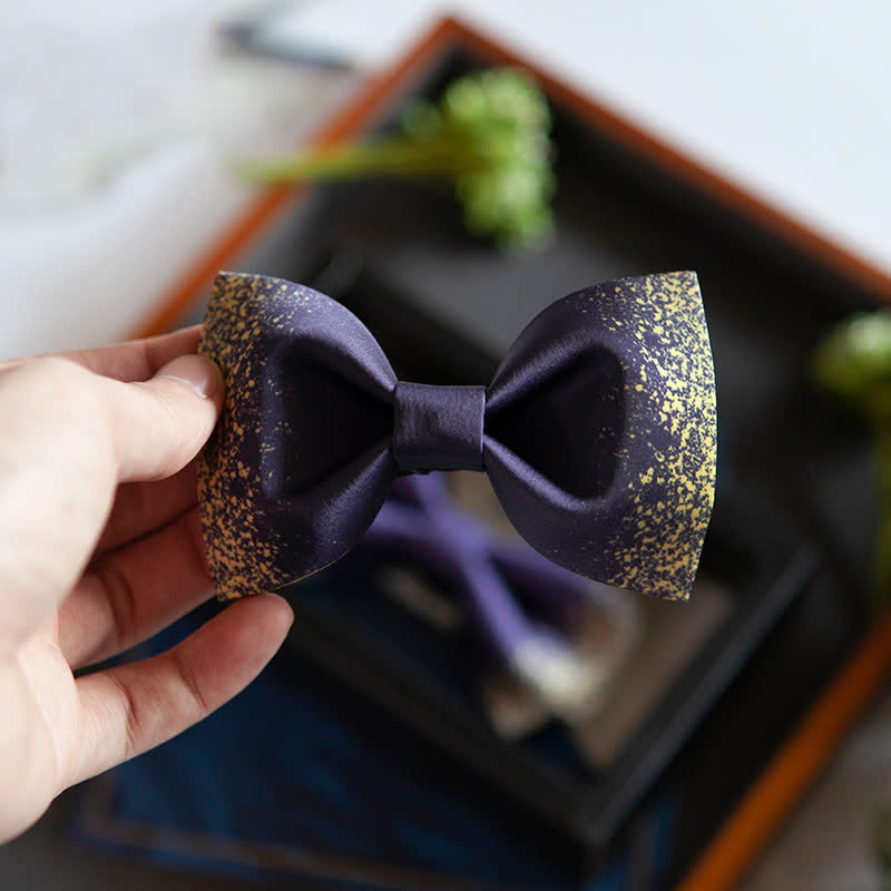 Men's Violet Resplendent Night Sky Bow Tie - image 5