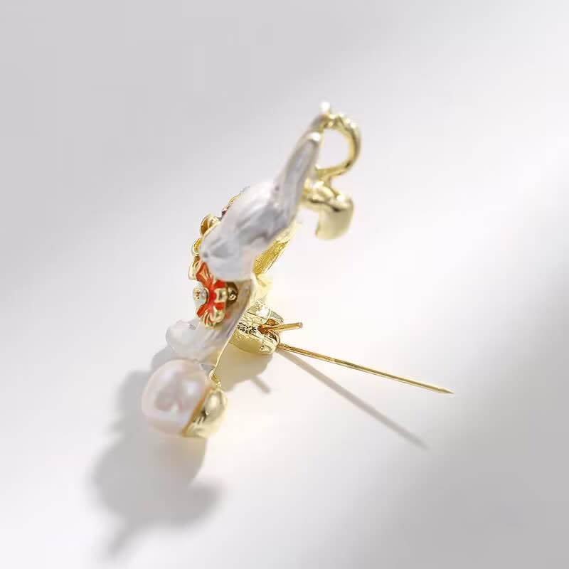 Women's Grazioso Peacock Fringe Brooch - image 6