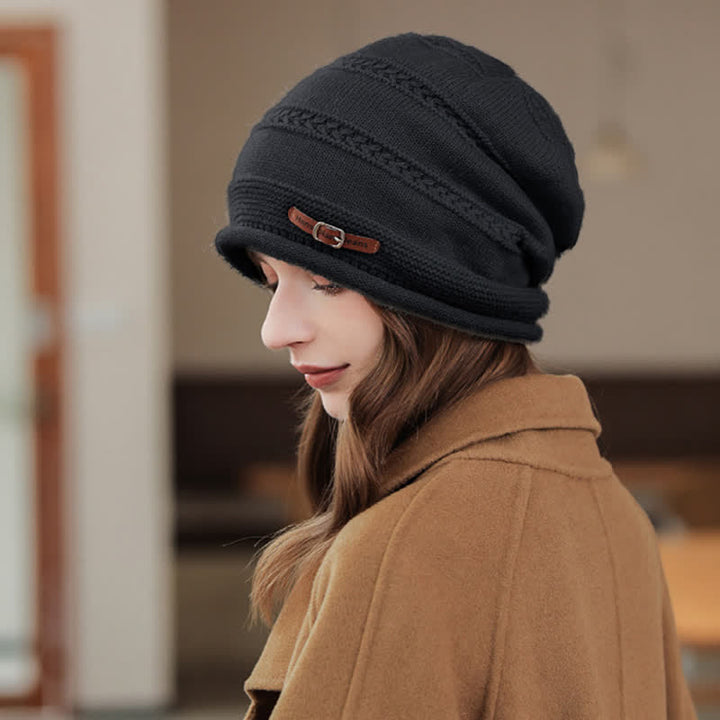 Women's Packable Winter Cap Pile Knitted Hat - image 7