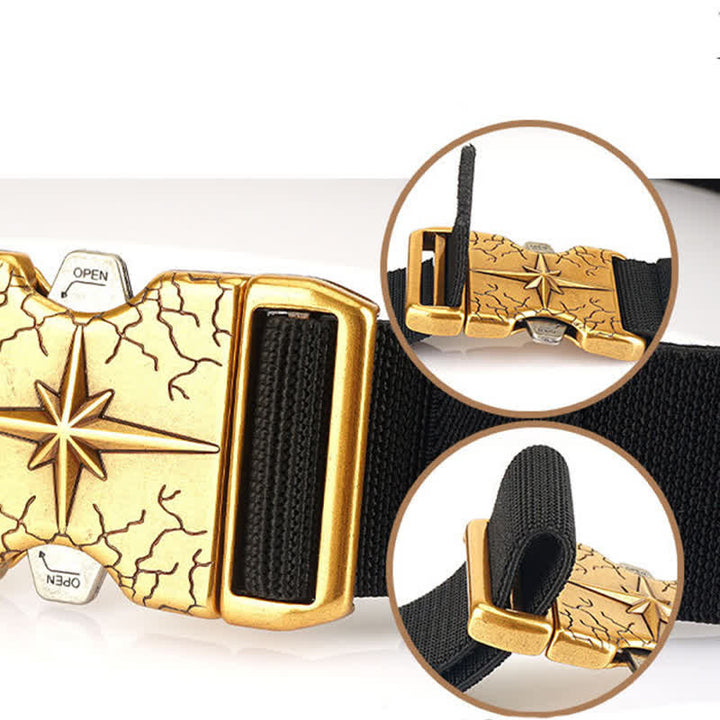 Men's Tactical Quick Release Elastic Canvas Belt - image 6