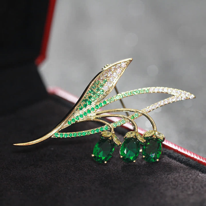Women's Bellflower Lily Of The Valley Brooch - image 9